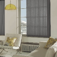 When it comes to vertical blinds, grey is the new beige